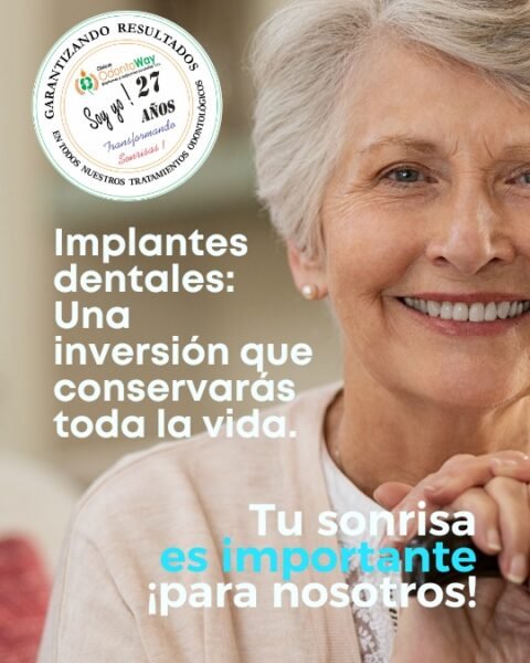 specialistas en implantes dentales en Usaquén y Unicentro: Clínica OdontoWay con 27 años de experiencia y tecnología avanzada.
